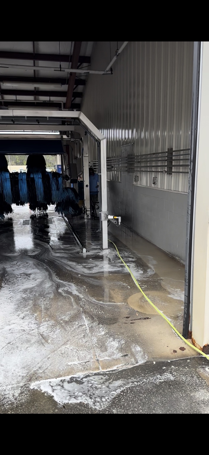Panama City Beach airport rental car wash before Optimum cleaning