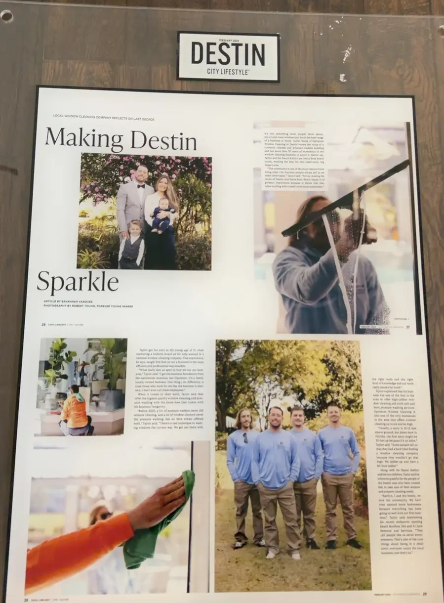 Framed Making Destin Sparkle magazine feature