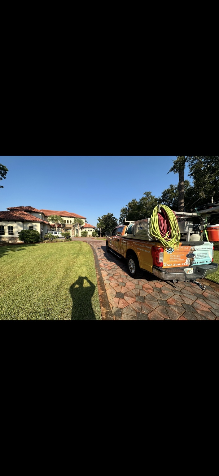 Optimum paver-care project with branded service truck