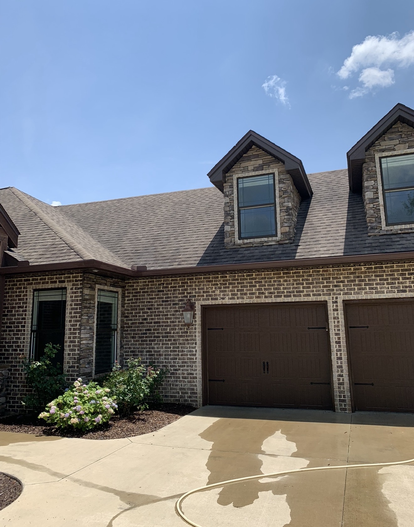 Residential roof after Optimum roof cleaning